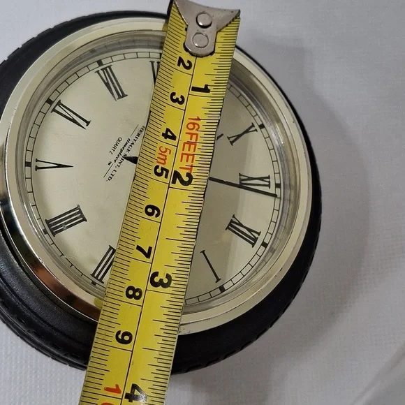 Vintage Black Tire Heritage Mint Quartz Desk Clock - Picture 10 of 10